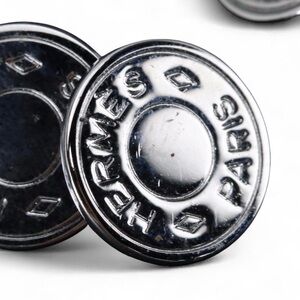 Authentic Hermès Clou de Selle
Bijouterie Fantaisie Cufflinks in Palladium + Box